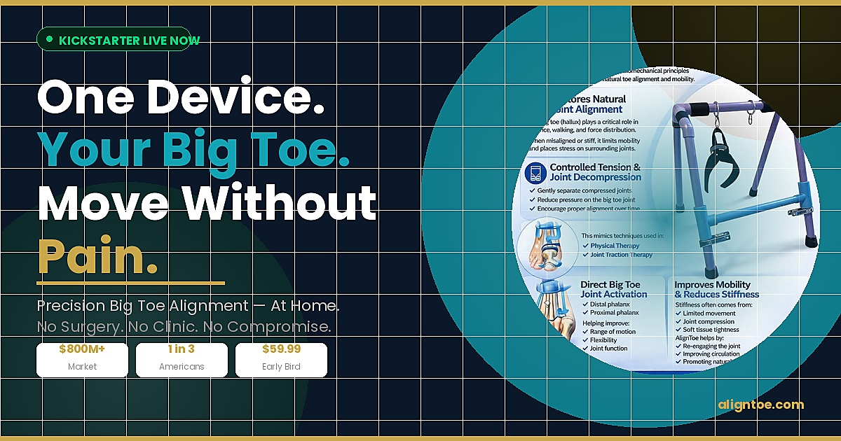 AlignToe™ — Precision Big Toe Alignment System